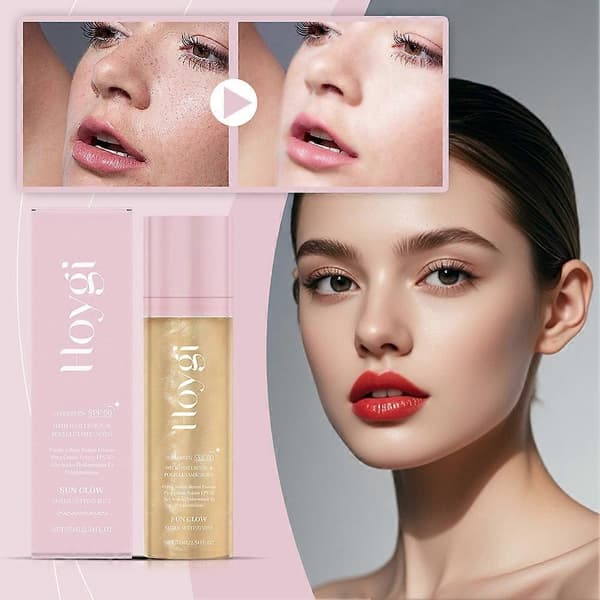 Sunglaze Sheer Setting Mist Solkrem SPF50 Langvarig Beskyttelse Solkrem for Kvinner Jenter 1pc
