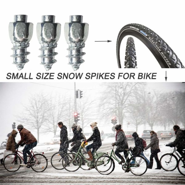 Dekk Dubber Skruer Is Snø Karbid Spikes Hjul Dekk Dubber for Sykkel Bike Fat Bikes og Joggesko Støvler med Inst