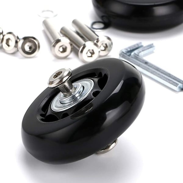 kpl matkalaukun pyörät korvaavat pyöränlaakerin korjaussarjan matkalaukulle 60×18mm, musta