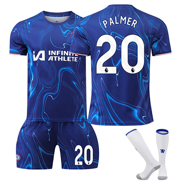 2024-2025 Chelsea Hjemme Børne Fodboldtrøje med Strømper NO.20 Palmer-WELLNESS Adult XXL