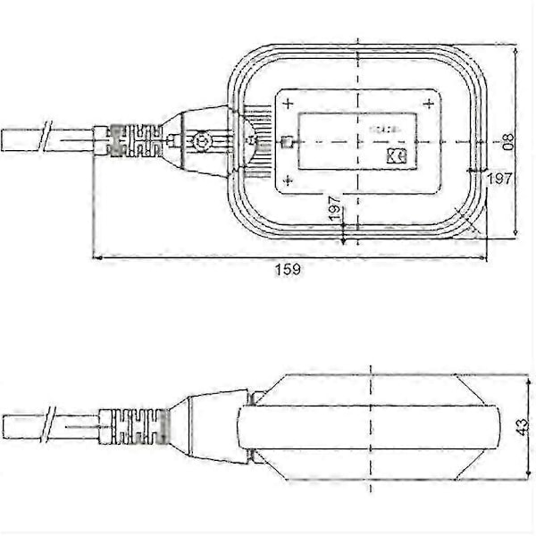 16A 250V 10m flottørbryter for senkbare pumper