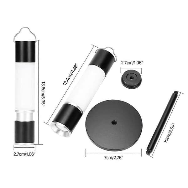 LED Lommelykt Torch Lite Lommelyktsett USB Oppladbar Utendørsbelysning