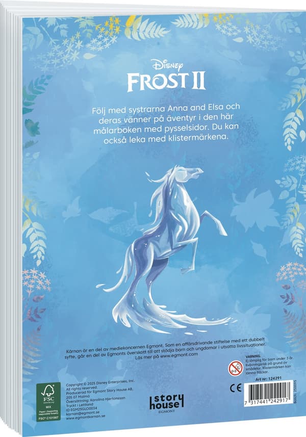 Frozen Värityskirja askartelusivuilla ja tarroilla multifärg multicolor