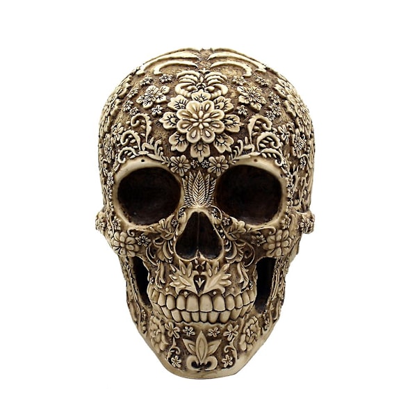 Staty Decor Aztec Death Whistle Skulls Aztec Decor Halloween Skull DecorationsBY