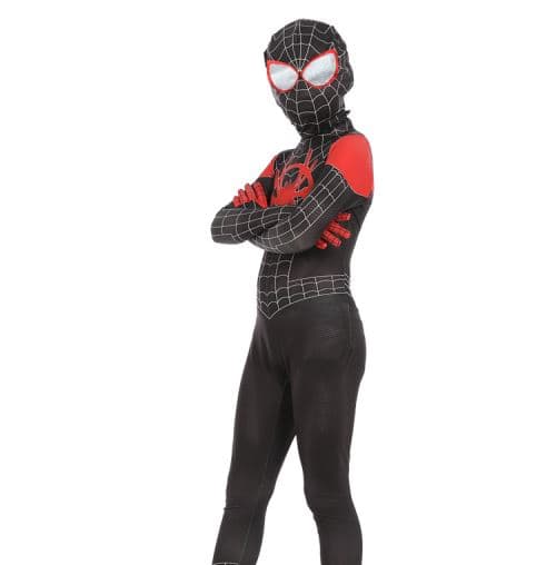 Spiderman Fitted Tøj med Lille Sort Edderkop XL (130