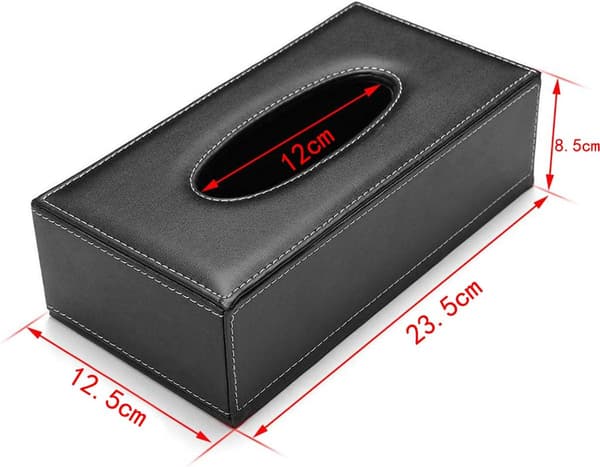 Rektangulær Opbevaringsboks til Kleenex til Hjemmekontor Bildekoration 23,5x12,5cm