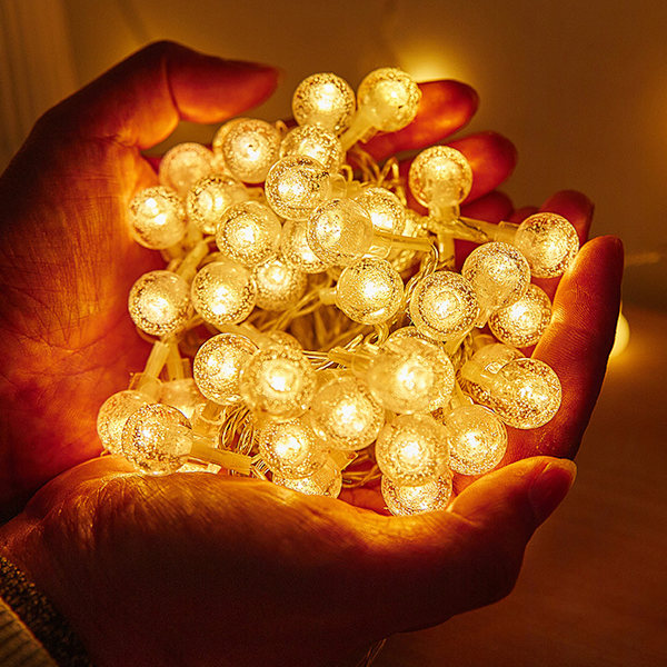 10LED Vackra Pärlor Fairy Lights Jul Party Sovrum Slinga Ljus Heminredning