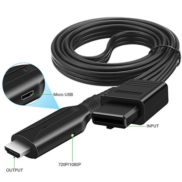 Nintendo Gamecube Super NES/SNES N64 HDMI-adapterin muuntokaapeli