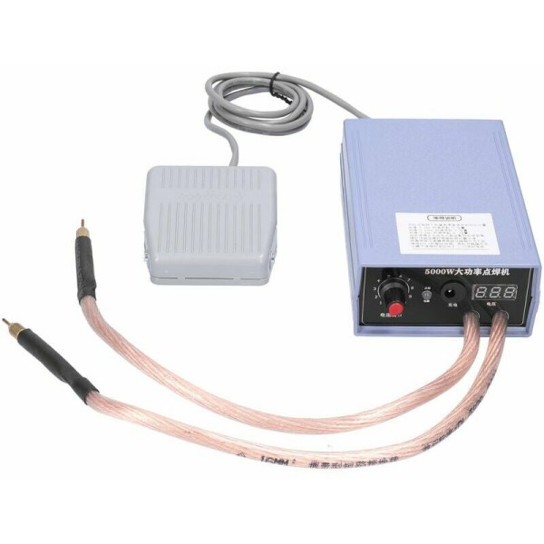 18650 Punktsvets 5000W 6200mAH, 0-800A Bärbar Ström Justerbar Punktsvets för 18650 Batterier