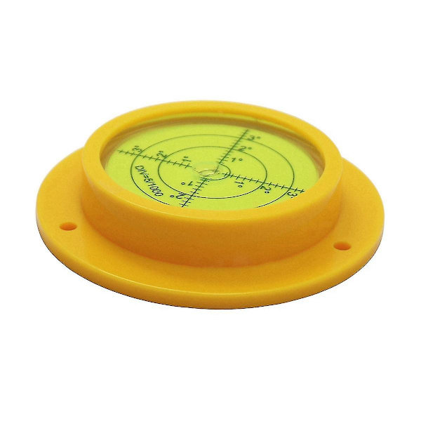Pyöreä vesivaaka, 90x17 mm Korkea tarkkuus pyöreä vesivaaka 3 asennusreiällä, mittausväline Tool-yu