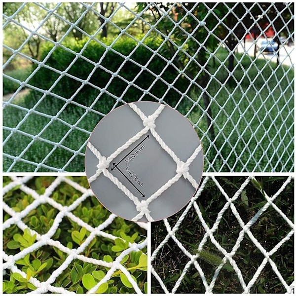 Säkerhetsnät för barn Byggnadsrep Anti-fallnät Nylonnät Balkong Fönster Trappskydd Säker Staket Baby Katt Hund 1.5x6m