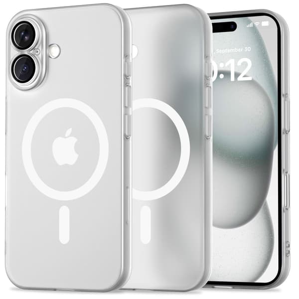 Tech-Protect iPhone 16 Deksel MagSafe MagSlim Matt Hvit 50