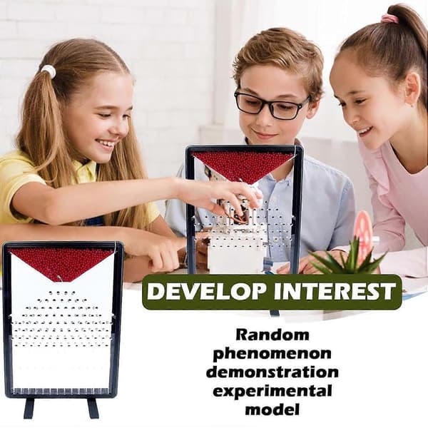 Galtonbrett Sannsynlighetsdemonstrasjonsmodell for Undervisning i Statistikk Fysikkeksperiment 44.8x31.6cm