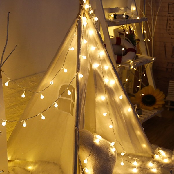 Jouluvalot Joulukuusi Värilliset Valot Joulukoriste LED-valonauha Lämmin Valkoinen Warm White M 40 led USB