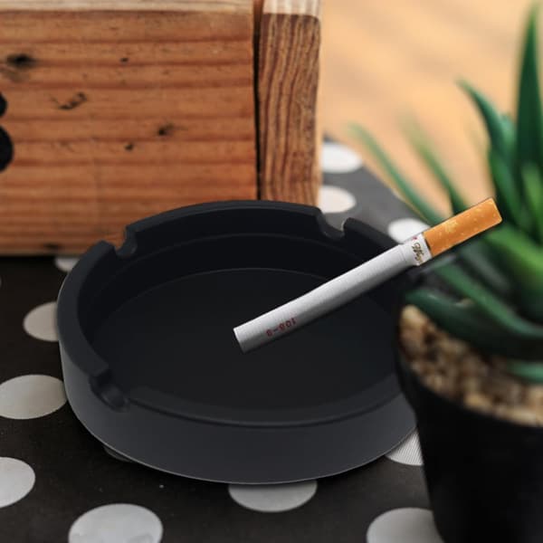 Bärbara Askkoppar 2-pack Värmebeständig Utomhus Rese Askkopp för Bil Camping Picknick