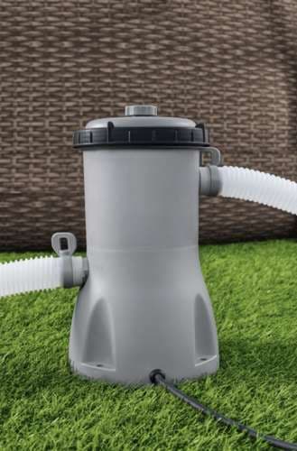 BESTWAY Filterpump 3028 l/h - Poolpump Modell 58386{f3} Blå, Grå 4.22