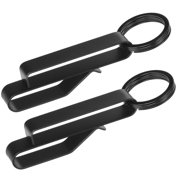 2 kpl vyön avaimenpidikettä teräksinen vyö avaimenperä leike Pikakiinnitys vyö avaimenperä (10,4x2,1 cm)