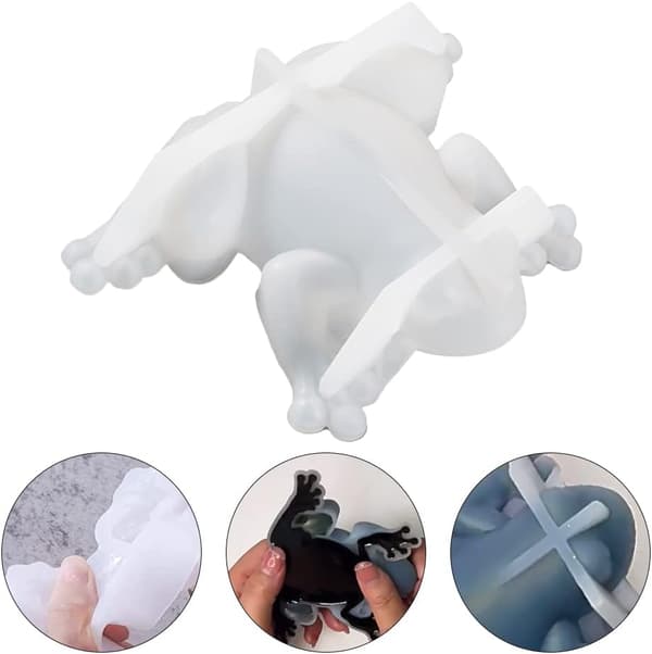 pc Groda Resin Form - Silikon Djur Resin Form - Skrivbordsdekor