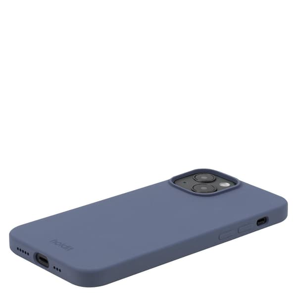 holdit iPhone 15 Mobilcover Silikone Pacific Blue Blå Silikon