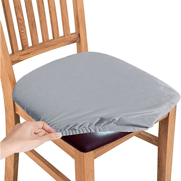Sammet stolsöverdrag, elastiska, avtagbara, tvättbara möbeltyger