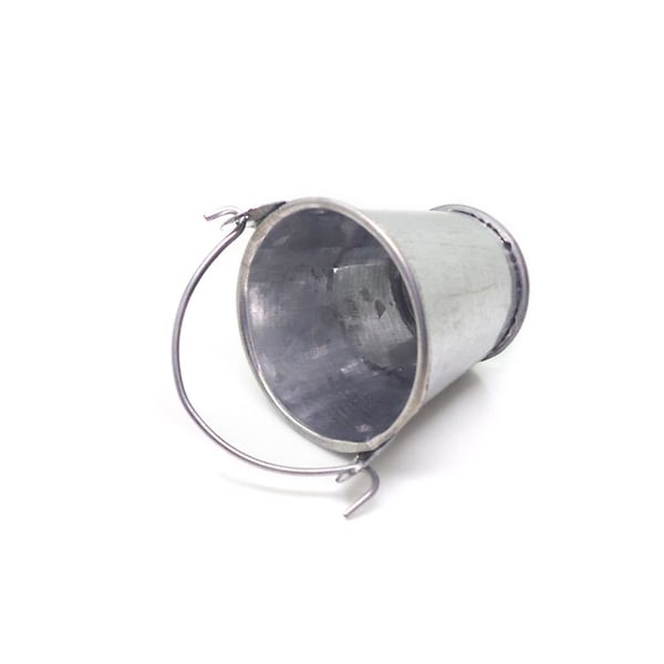 st Mini Leksaker för Utomhusbruk Barn Små Korgar Små Hinkar Mini Hink Liten Metallhink Miniatyr 3.5*5.8cm