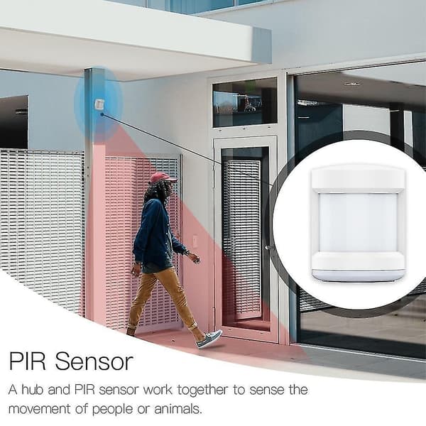 Vindusdørsensor Smart Gateway Hub Sikkerhetsalarmsett