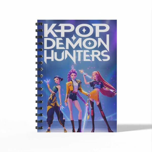 2 stk. K-pop Demon Hunter perifer student A6 spiralnotatbok A