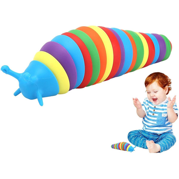 Färgglad blå snigel reliefleksak Colorful Blue