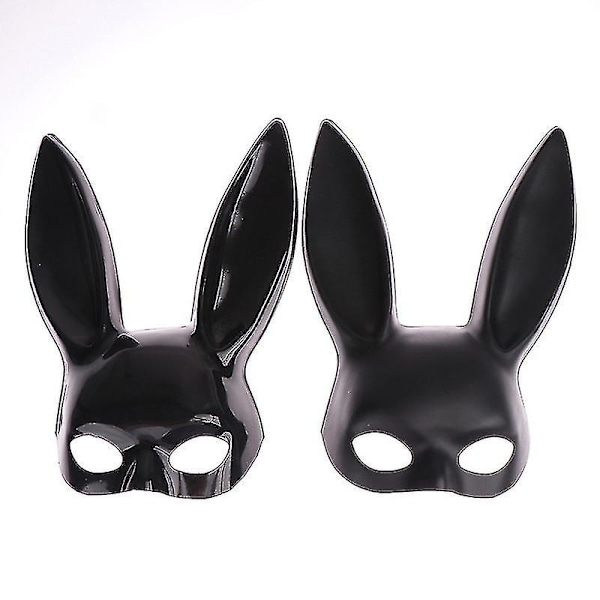 1 st Sexig Cosplay PVC Kaninmask Kvinnor Halloween Maskerad Maskeraddräkt BLACK