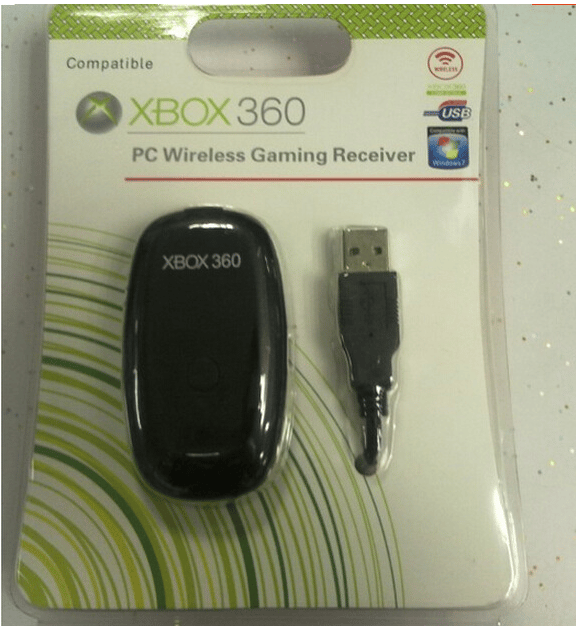NY Trådløs Game Controller til PC Microsoft XBOX 360 sort (FQ)