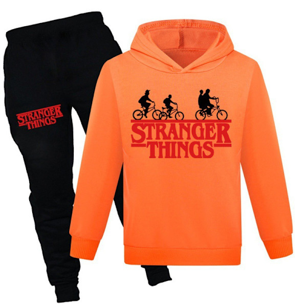 Stranger Things Hættetrøje Sweatshirt Pullover Jumper Efterår/Vinter White 140cm