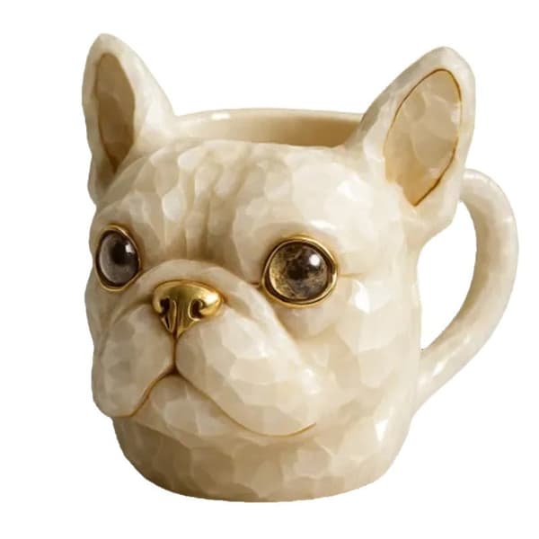 Fransk Bulldog Krystallkopp White