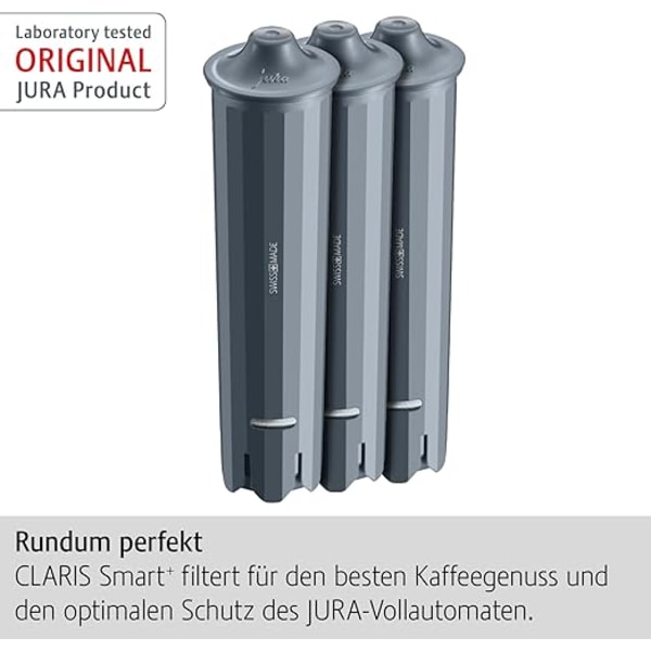 Jura 24233 Claris Smart+ filterpatronsæt med 3 stk., plastik, grå