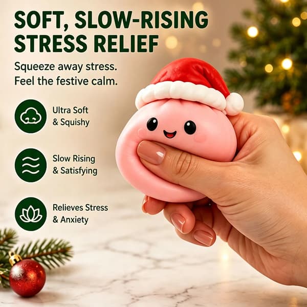 2026 Squishy julekalender, 24 dager nedtelling overraskelsesboks, Dumpling Slow Rebound Squishies Klemme Sensorisk Gave 3box(72PCS)