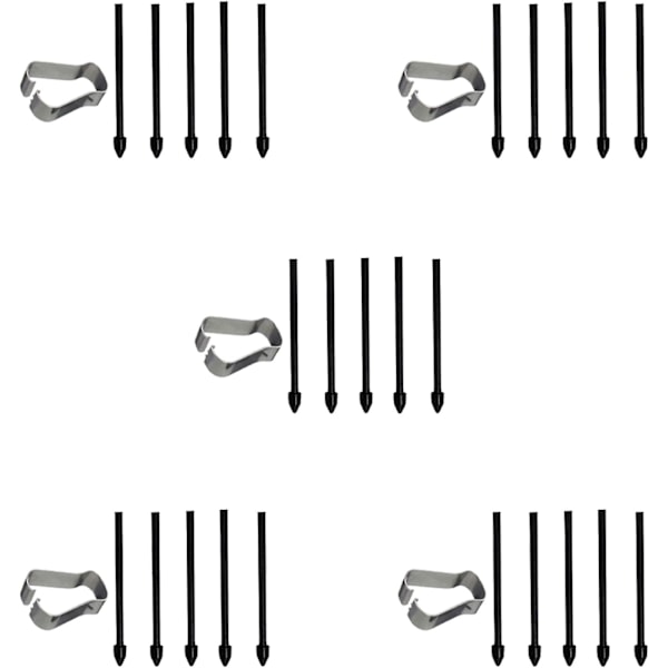 25 stk. Stylus Refill Erstatning Stylus Touch Penne Tips Erstatningsspiss for Galaxy Note20/Note10/Tab S6/Tab S7 - Svart