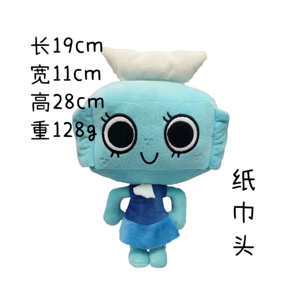 Ny Dandy's World Plysch Plyschleksak Docka Dandy head eight OPP bag packaging
