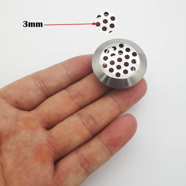 35 stycken 25mm ventilationsgaller i rostfritt stål Rund Mesh Brea
