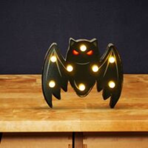Halloween dekorativa lampor LED bat nattlampor Halloween fest rekvisita hem bar bordslampa dekorationer