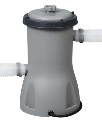 BESTWAY Filterpumpe 3028 l/t - Poolpumpe Model 58386{f3} Blå, Grå 4.22