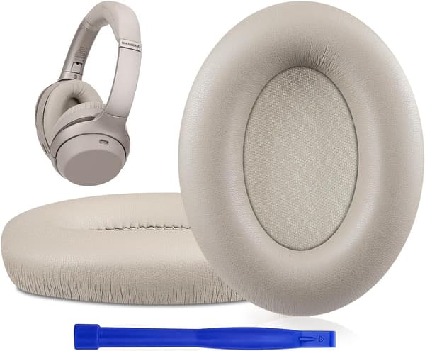 Øreputer til Sony WH-1000XM3 erstatningsøreputer i skinn, champagnegull