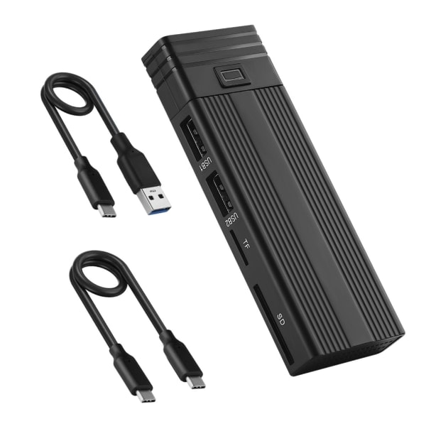 M.2 NGFF NVMe -kotelo Ulkoinen SSD-kotelo USB3.0 Type-C -suojus
