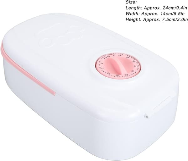 Automatisk kattefoderautomat med timer, aftagelig intelligent automatisk kattefoderautomat til enkelt måltid til katte (Pink) pink