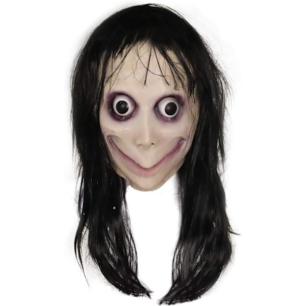 Molezu Momo -naamio, pelottava naamio, karmiva naamio, hirviönaamio, kauhupukujuhlien kumilateksinaamio Halloweenille aikuisille