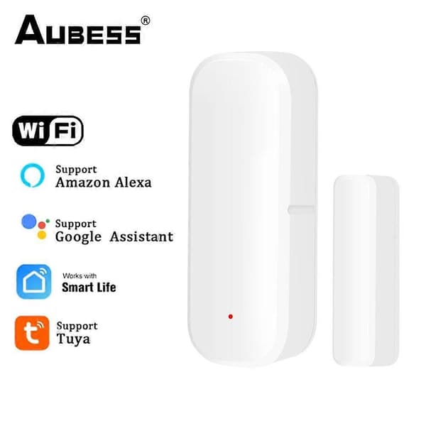 Tuya Zigbee Wifi Smart Dörrsensor Dörr Öppen Stängd Detektor Säkerhet