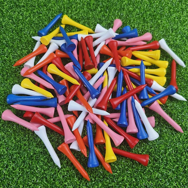 PGA Tour Træ Tees 100-pak Assorterede Farver