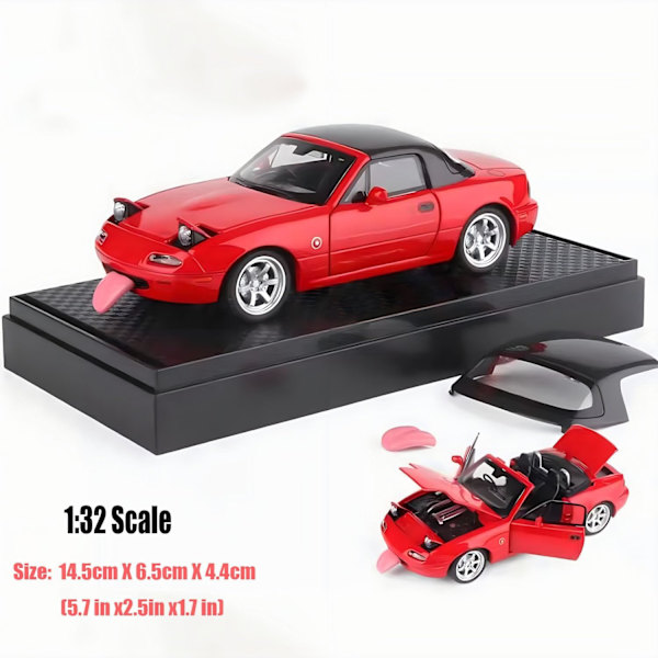 Mazda Miata MX5 Legetøjsbil 1/32 Støbt Modelbiler, Billegetøj til Børn i Alderen 4-7 Miata Gave til Drenge i Alderen 3-5, (FQ)
