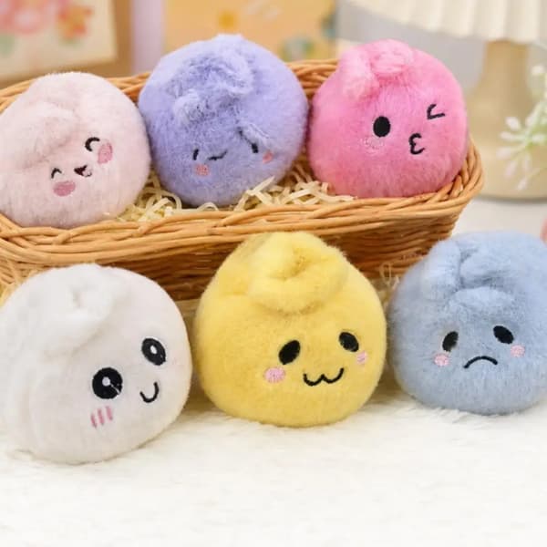 Stressaflastende Dumpling Serie Blind Box Sød Fluffy Dumpling Plyslegetøj, Dekompression Fidget Legetøj Tilfældig Blød Plys Gave 1pc-Random
