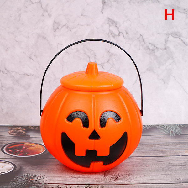 Halloween-juhlatarvikkeet muovinen kurpitsakori Halloween-koriste H