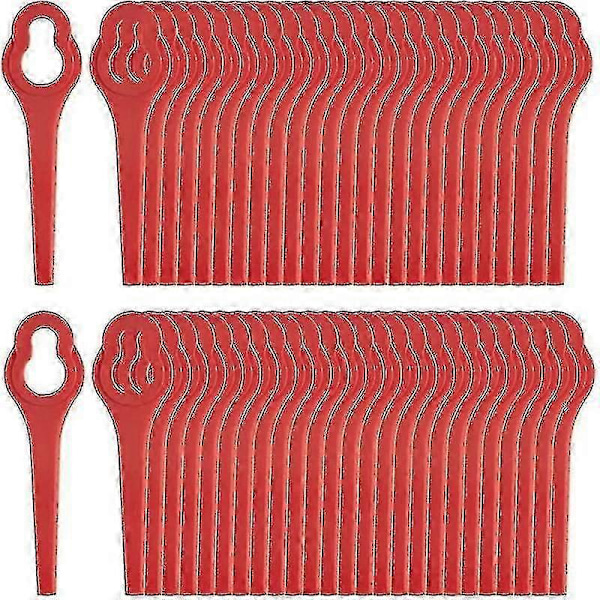 50 stk. Ferrex Aldi FAR 20-i 20V/40V kanttrimmer erstatningsblade, plastik lægges i blød i vand