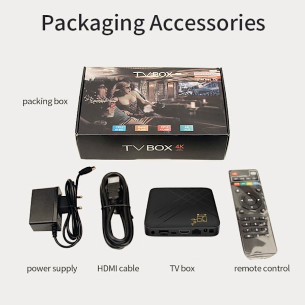 D9 PRO TV-boks Set Top Box EU-plugg